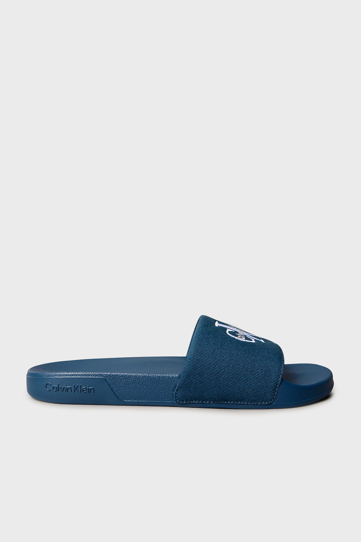 Calvin Klein Logolu Kanvas  YM0YM01393BAI Erkek Terlik YM0YM01393 BAI LACİVERT