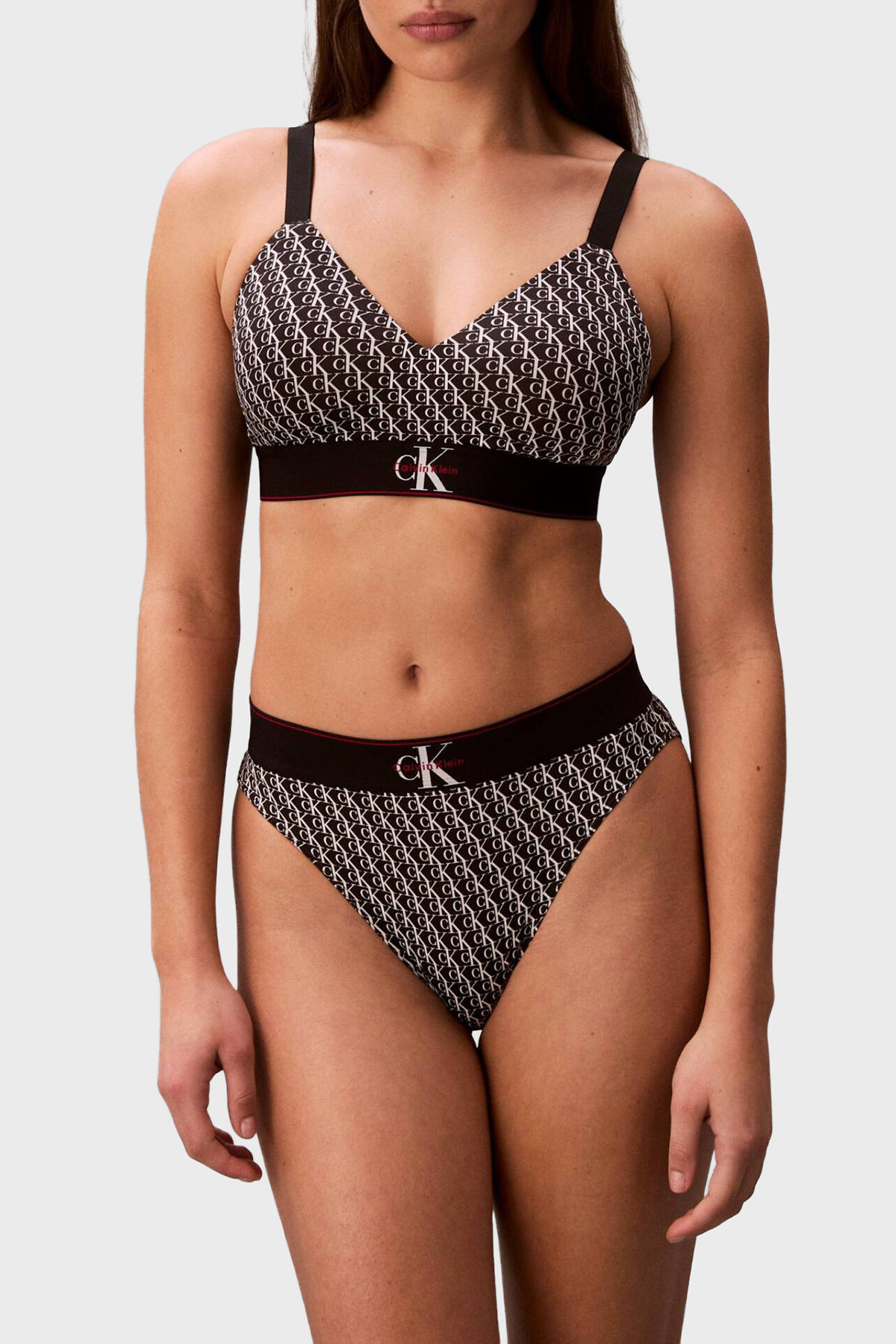 Calvin Klein Logolu  LV00QF88772Y1 Kadın Sütyen LV00QF8877 2Y1 SİYAH