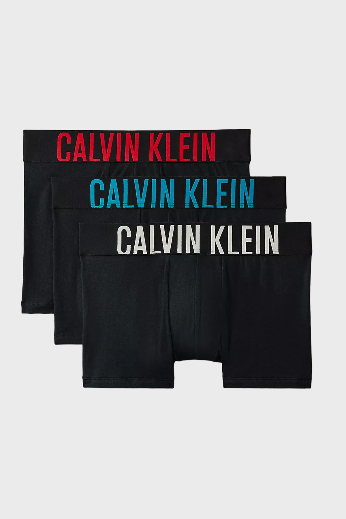 Calvin Klein Logolu Pamuklu 3 Pack  000NB3608A3YN Erkek Boxer 000NB3608A 3YN SİYAH