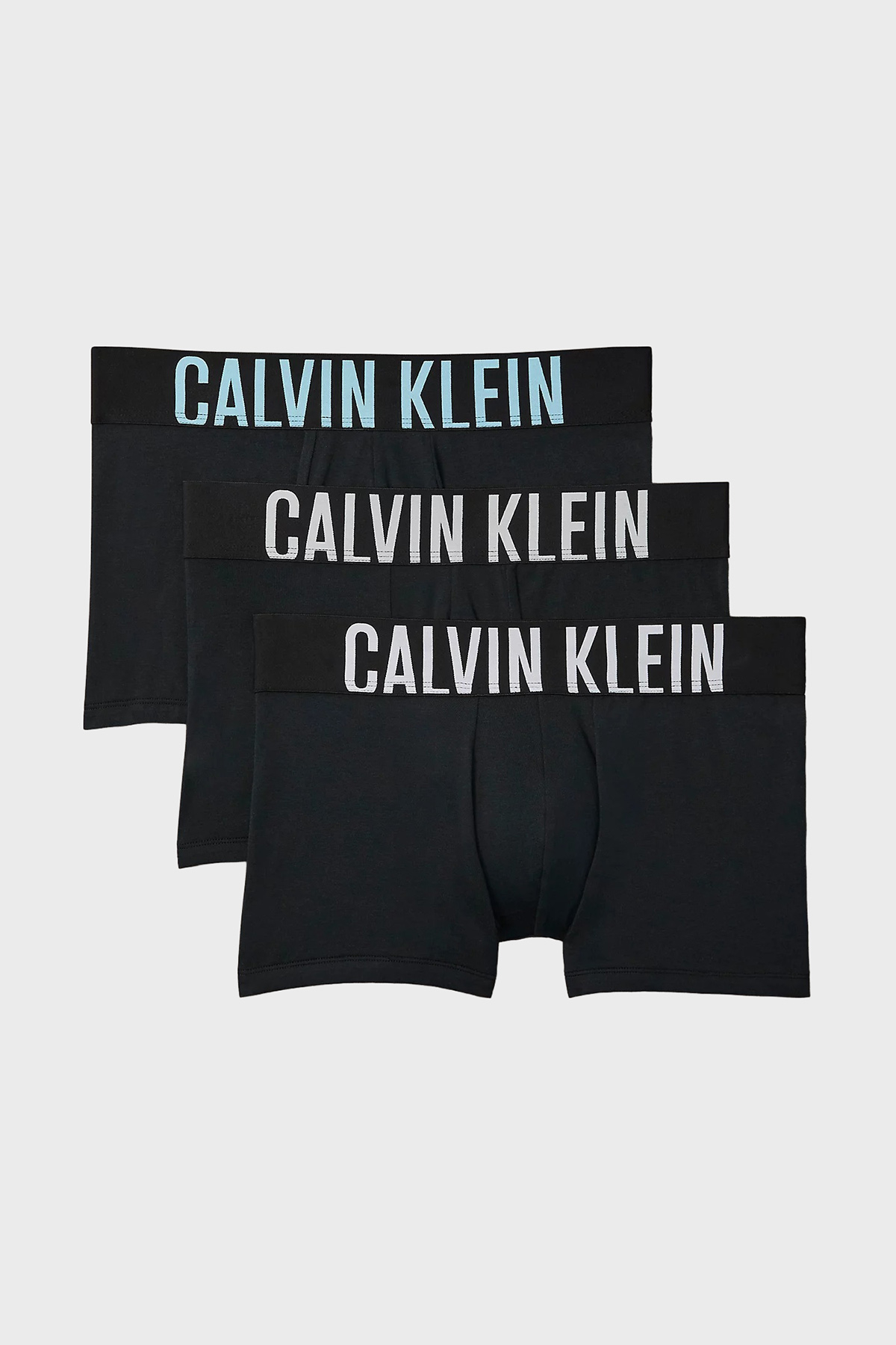 Calvin Klein Logolu Pamuklu 3 Pack  000NB3608A54L Erkek Boxer 000NB3608A 54L SİYAH
