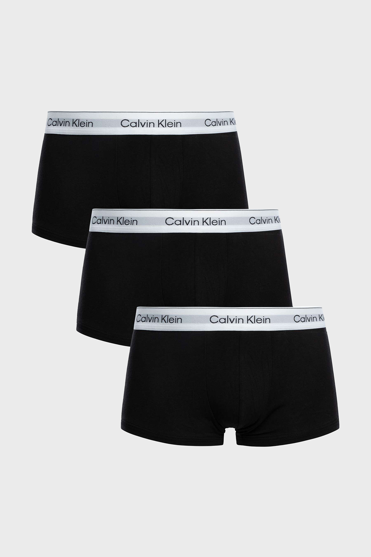 Calvin Klein Logolu Pamuklu 3 Pack  LV00NB4389UB1 Erkek Boxer LV00NB4389 UB1 SİYAH