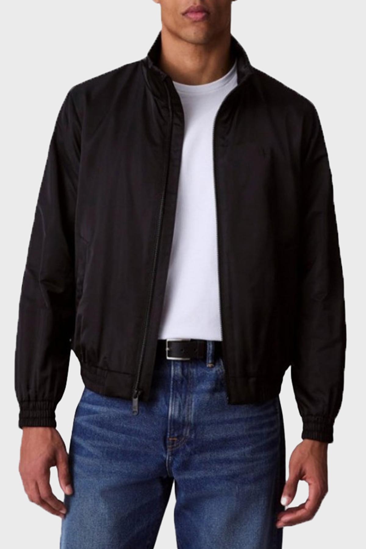 Calvin Klein Logolu Relaxed Fit Dik Yaka  LV04RC516GUB1 Erkek Ceket LV04RC516G UB1 SİYAH