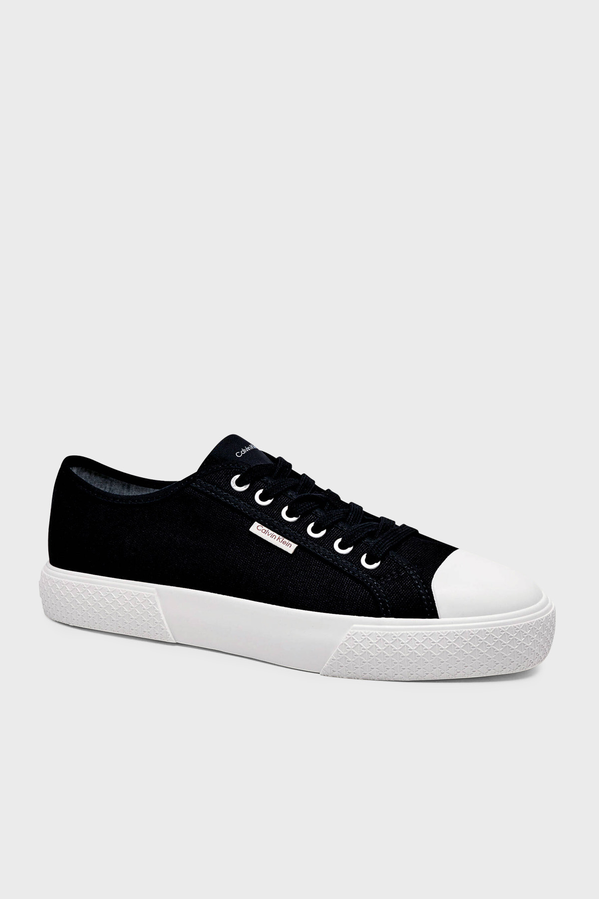 Calvin Klein Logolu Sneaker  HM0HM02121BEH Erkek Ayakkabı HM0HM02121 BEH SİYAH
