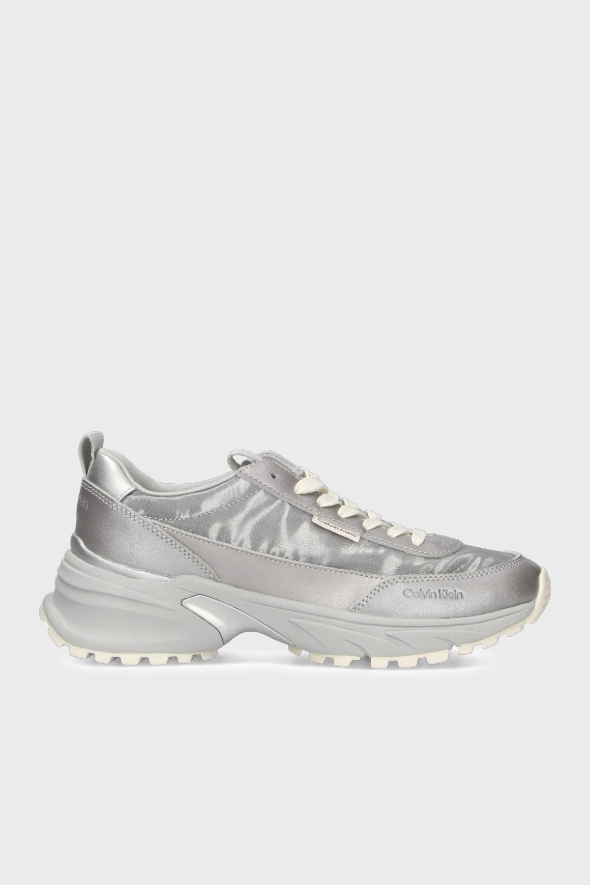 Calvin Klein Logolu Sneaker Kadın Ayakkabı HW0HW02999 PE6 GRİ