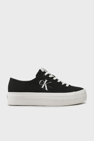 Calvin Klein Logolu Sneaker YW0YW01030BDS Bayan Ayakkabı YW0YW01030 BDS SİYAH - Calvin Klein