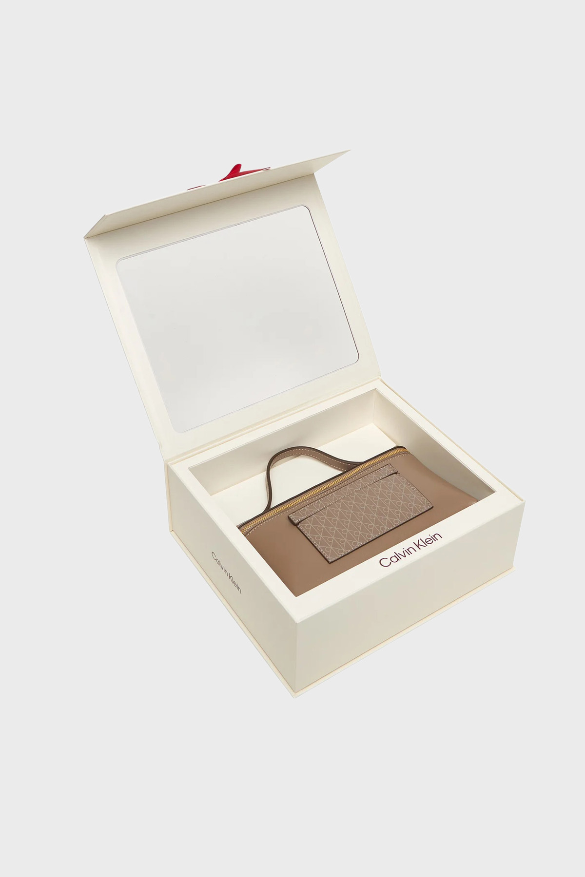 Calvin Klein Logolu Tek Saplı  LV04F1102G3I6 Kadın Çanta LV04F1102G 3I6 VİZON