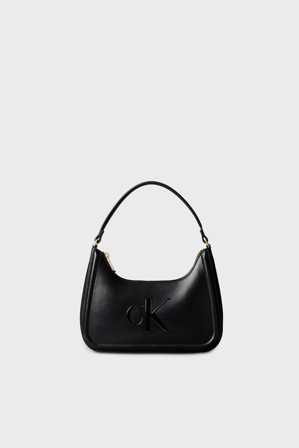Calvin Klein Logolu Tutma Saplı Mini  LV04F3230GUB1 Kadın Çanta LV04F3230G UB1 SİYAH