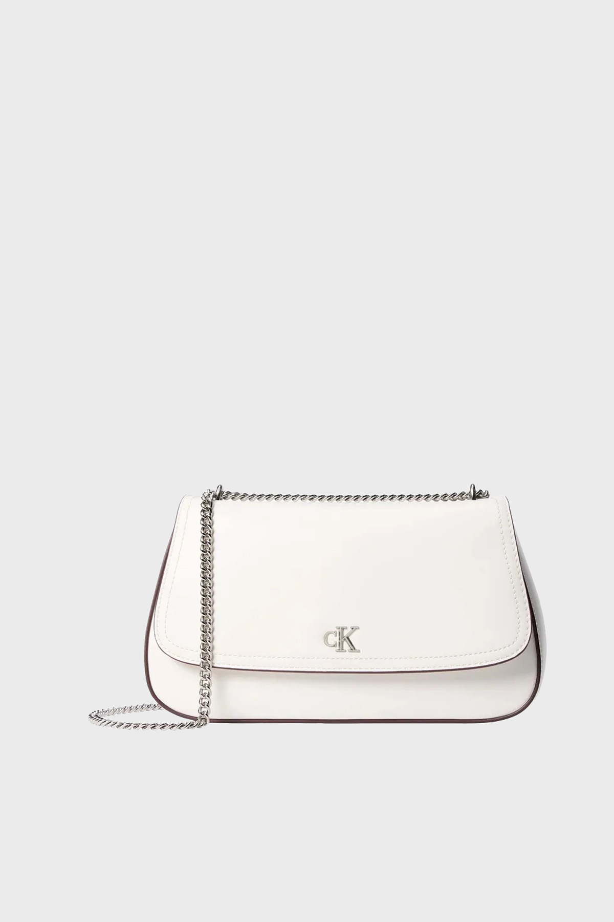 Calvin Klein Logolu Zincir Askılı  LV04F3171G4LX Kadın Çanta LV04F3171G 4LX BEYAZ