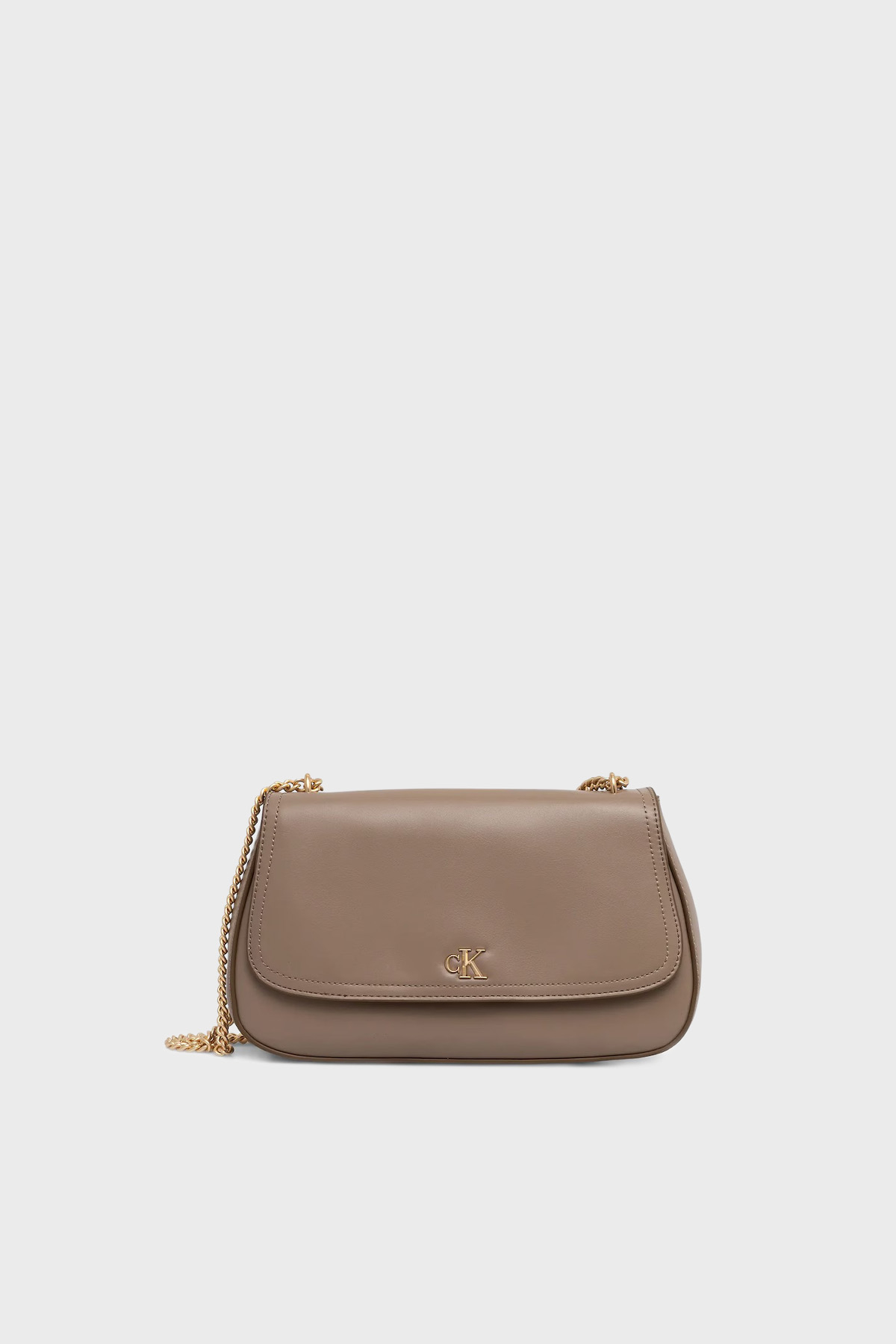 Calvin Klein Logolu Zincir Askılı  LV04F3171GVFU Kadın Çanta LV04F3171G VFU TOPRAK