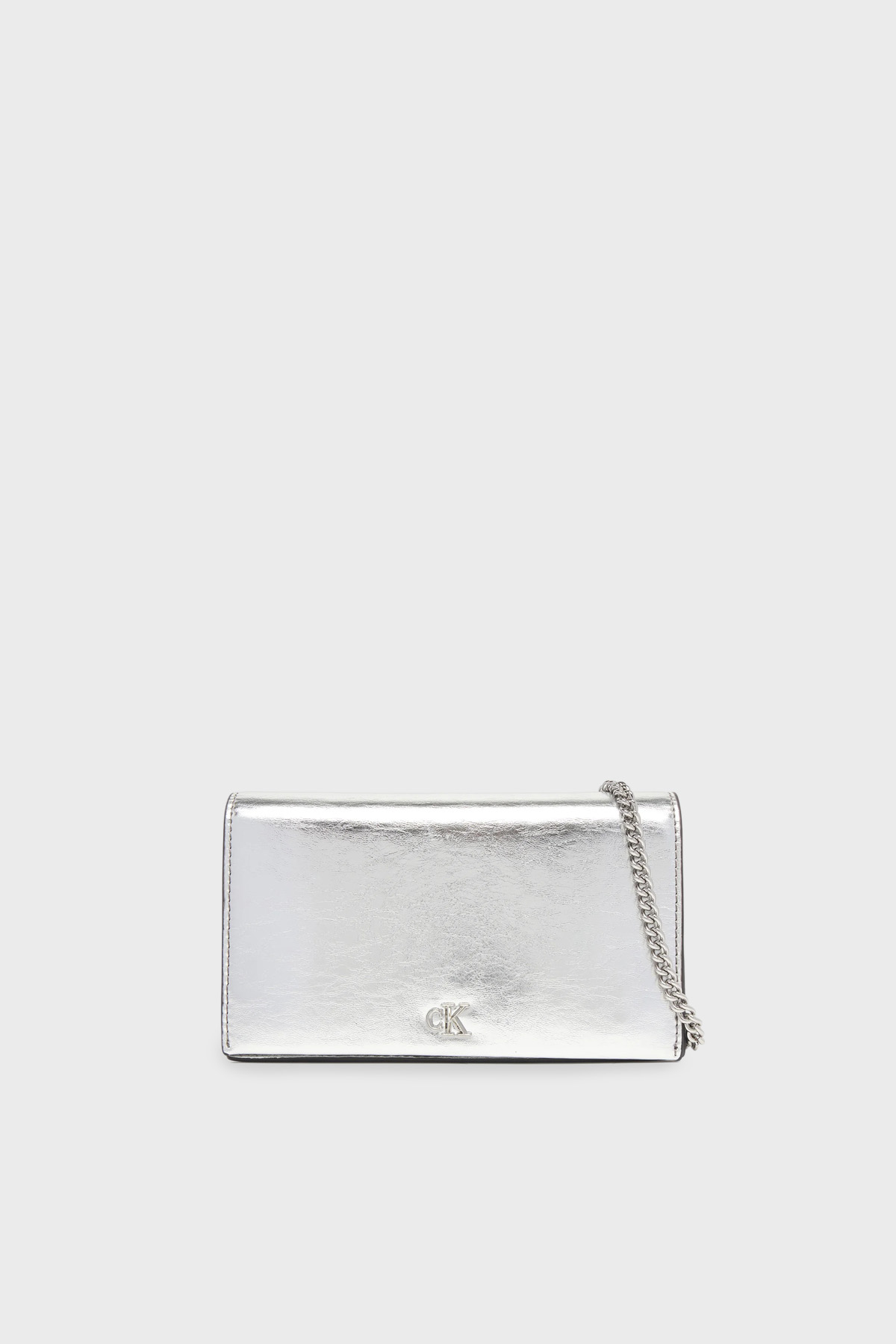 Calvin Klein Logolu Zincir Askılı  LV04F3320G3JH Kadın Cüzdan LV04F3320G 3JH GÜMÜŞ