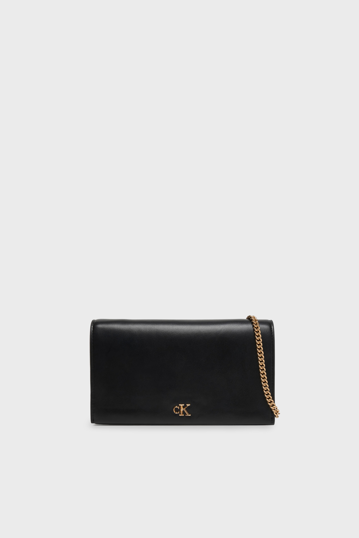 Calvin Klein Logolu Zincir Askılı Portföy  LV04F3319GUB1 Kadın Cüzdan LV04F3319G UB1 SİYAH