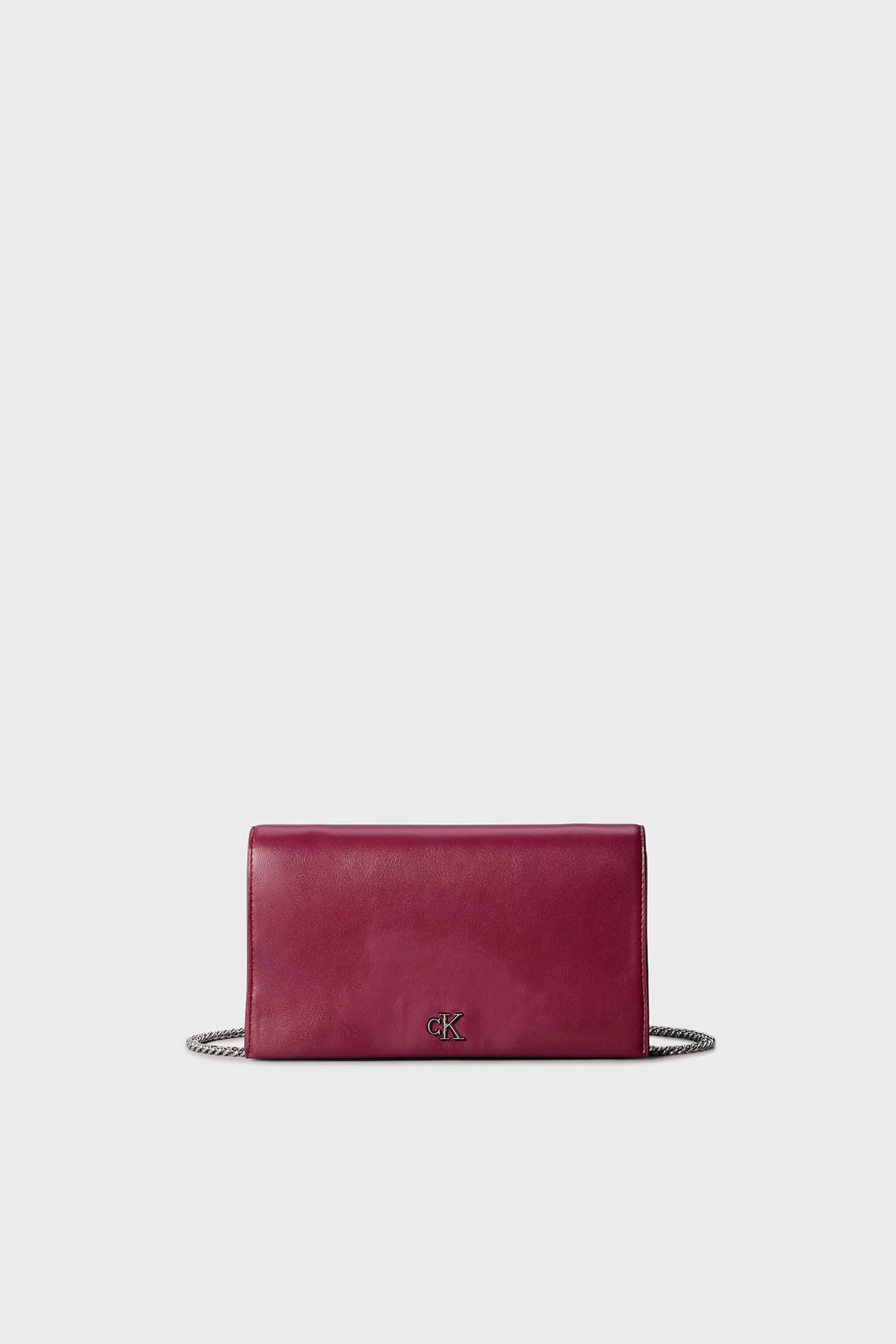 Calvin Klein Logolu Zincir Askılı Portföy  LV04F3319GZ1K Kadın Cüzdan LV04F3319G Z1K BORDO