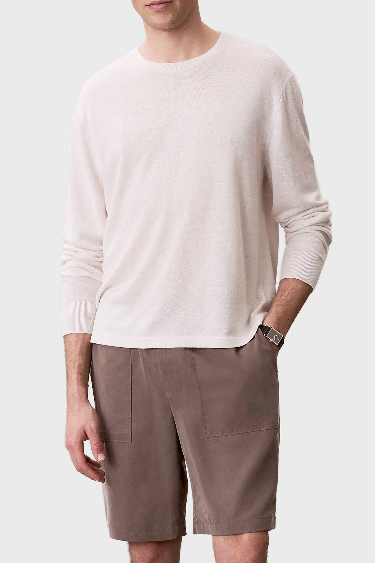 Calvin Klein Modal Relaxed Fit Cep Detaylı  LV04LF614G9O9 Erkek Şort LV04LF614G 9O9 KAHVE