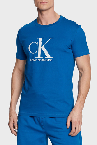Calvin Klein Organik Pamuklu Slim Fit J30J323299C3B Erkek T Shirt J30J323299 C3B LACİVERT - Calvin Klein