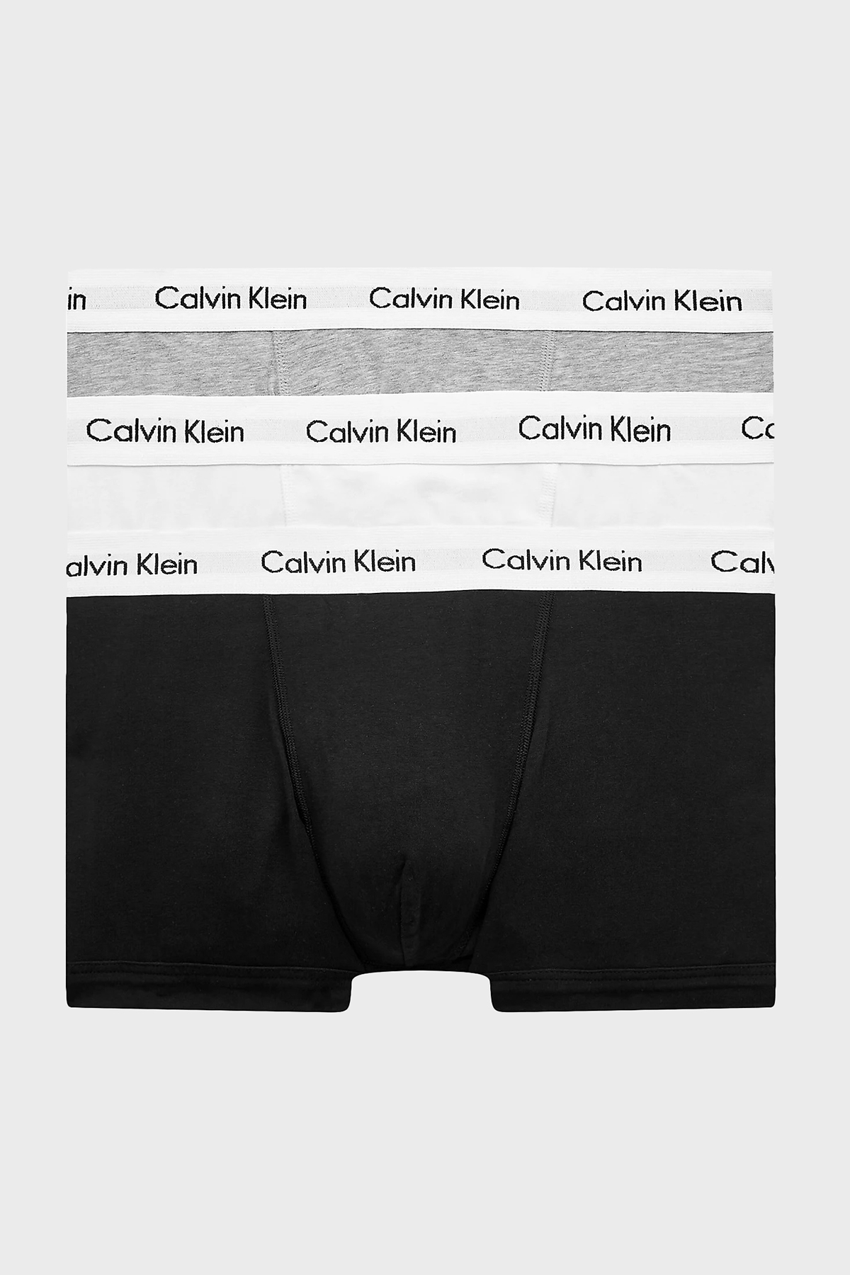 Calvin Klein Pamuklu 3 Pack Erkek Boxer 0000U2664G 998 SİYAH-BEYAZ-GRİ