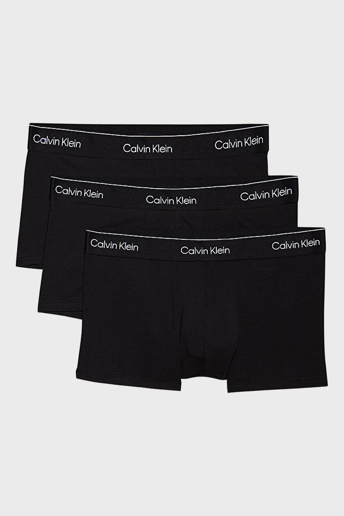 Calvin Klein Pamuklu Logolu 3 Pack  LV00NB4389TM6 Erkek Boxer LV00NB4389 TM6 SİYAH