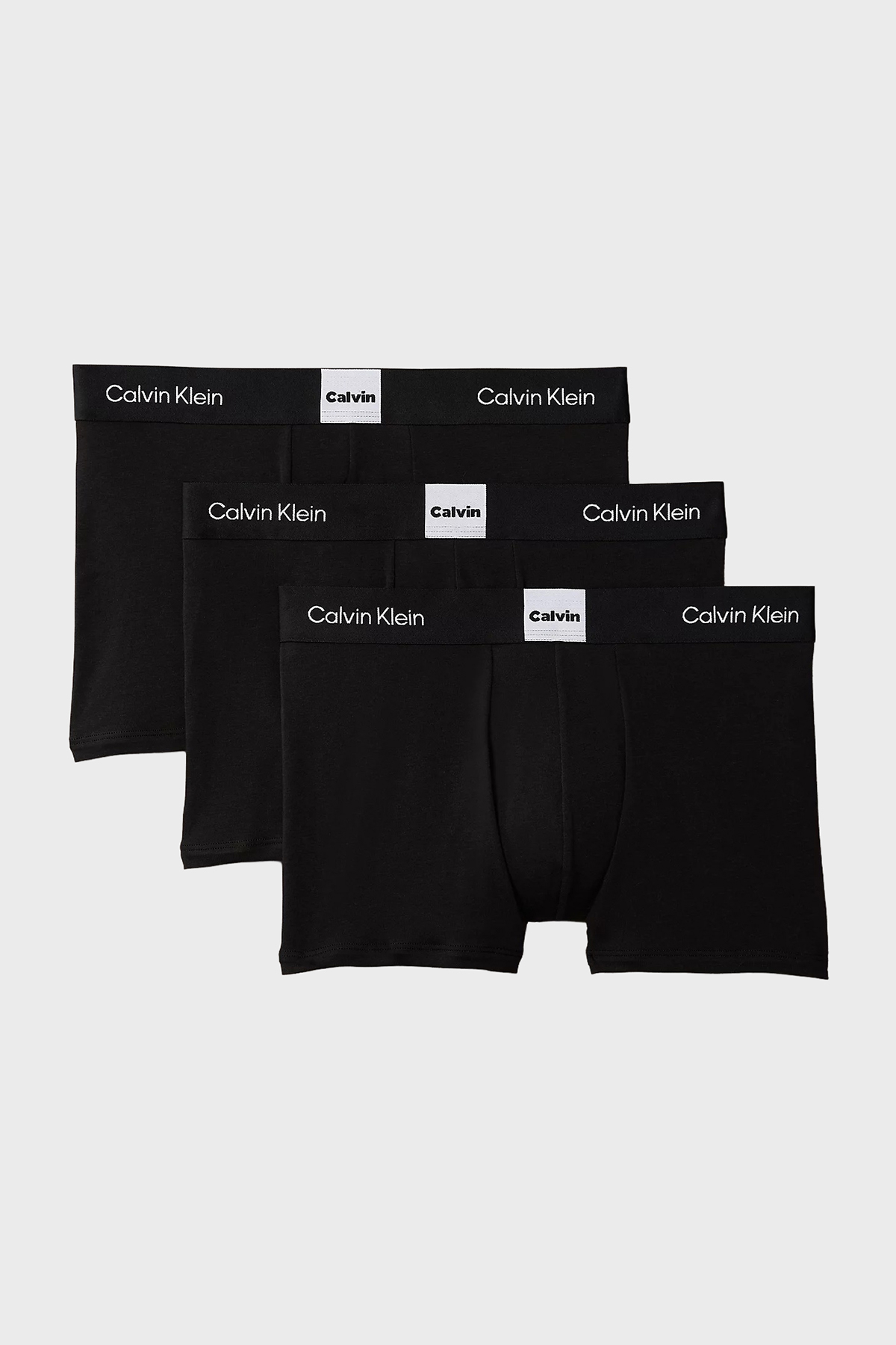 Calvin Klein Pamuklu Logolu 3 Pack  LV00NB4476UB1 Erkek Boxer LV00NB4476 UB1 SİYAH