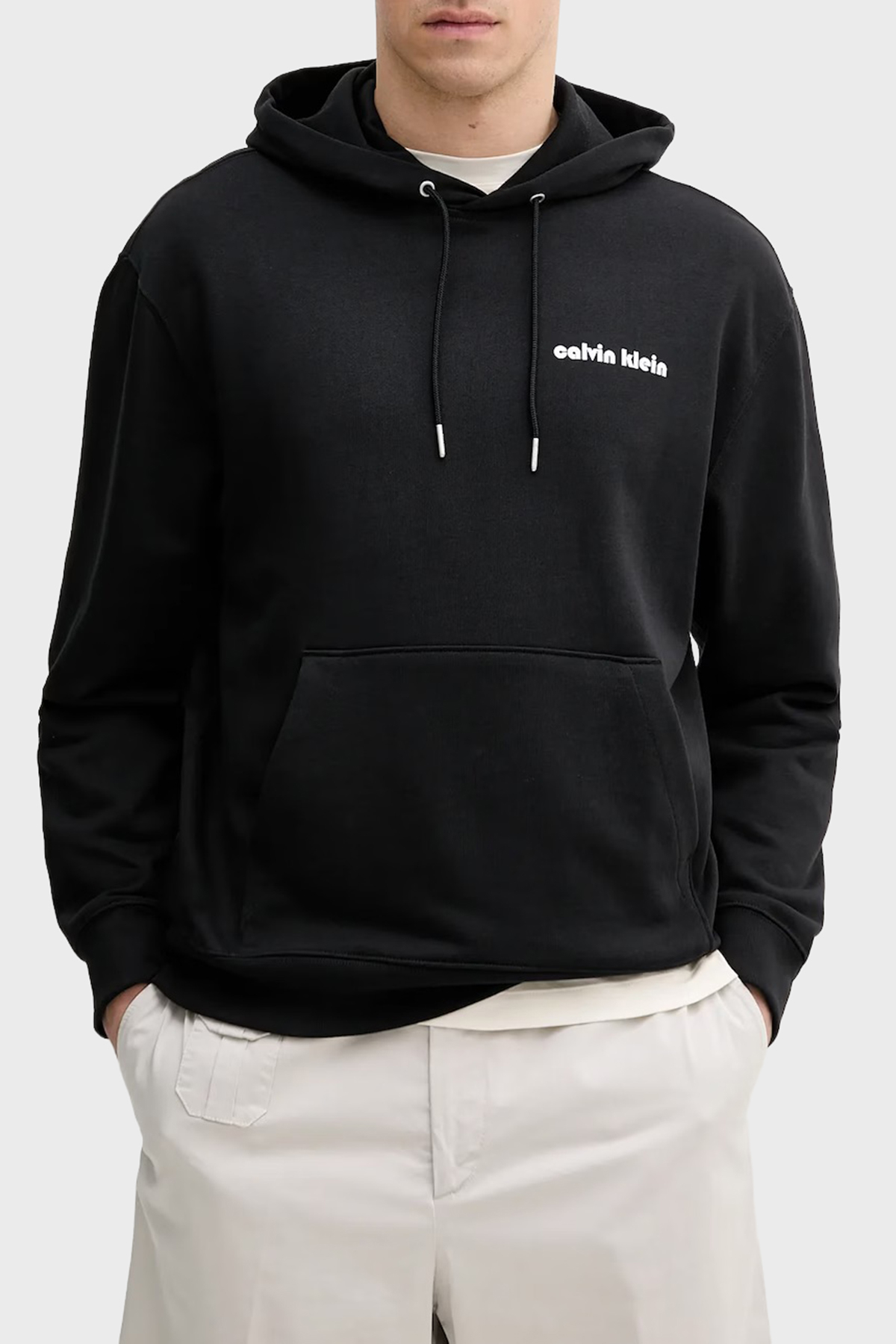 Calvin Klein Pamuklu Regular Fit Kapüşonlu  LV04RC293GUB1 Erkek Sweat LV04RC293G UB1 SİYAH
