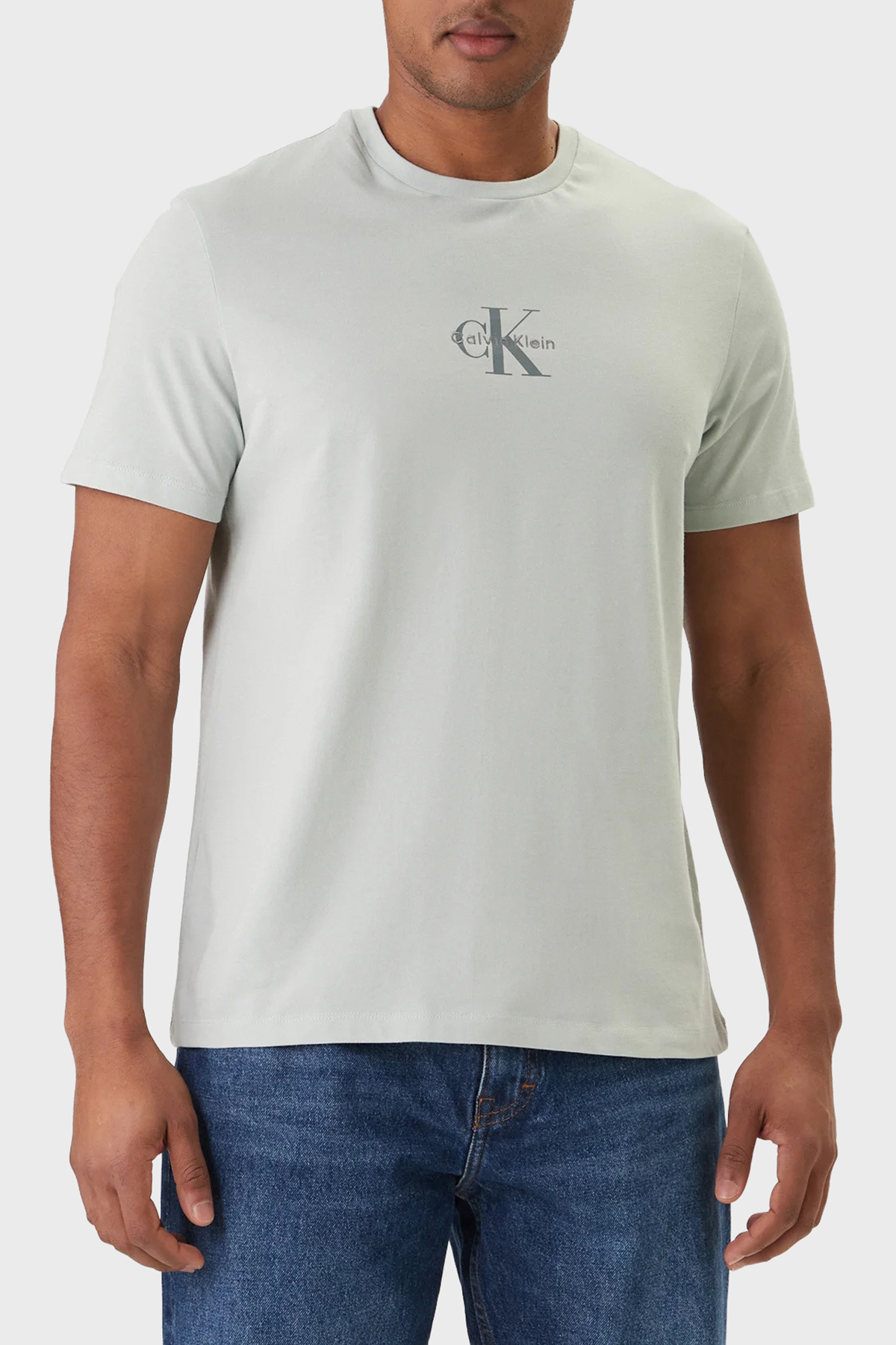 Calvin Klein Pamuklu Regular Fit Logolu Bisiklet Yaka  LV04RB866G3Q0 Erkek T Shirt LV04RB866G 3Q0 MİNT