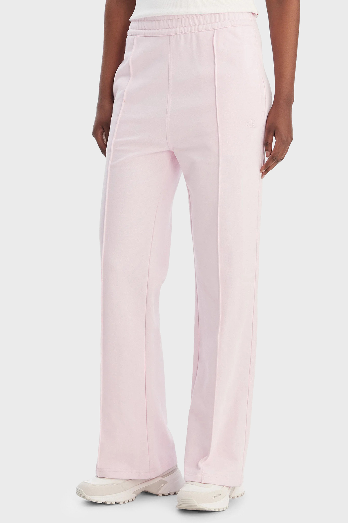 Calvin Klein Pamuklu Regular Fit Normal Bel Düz Paça Çimalı  LV047B240GTN9 Kadın Pantolon LV047B240G TN9 PEMBE