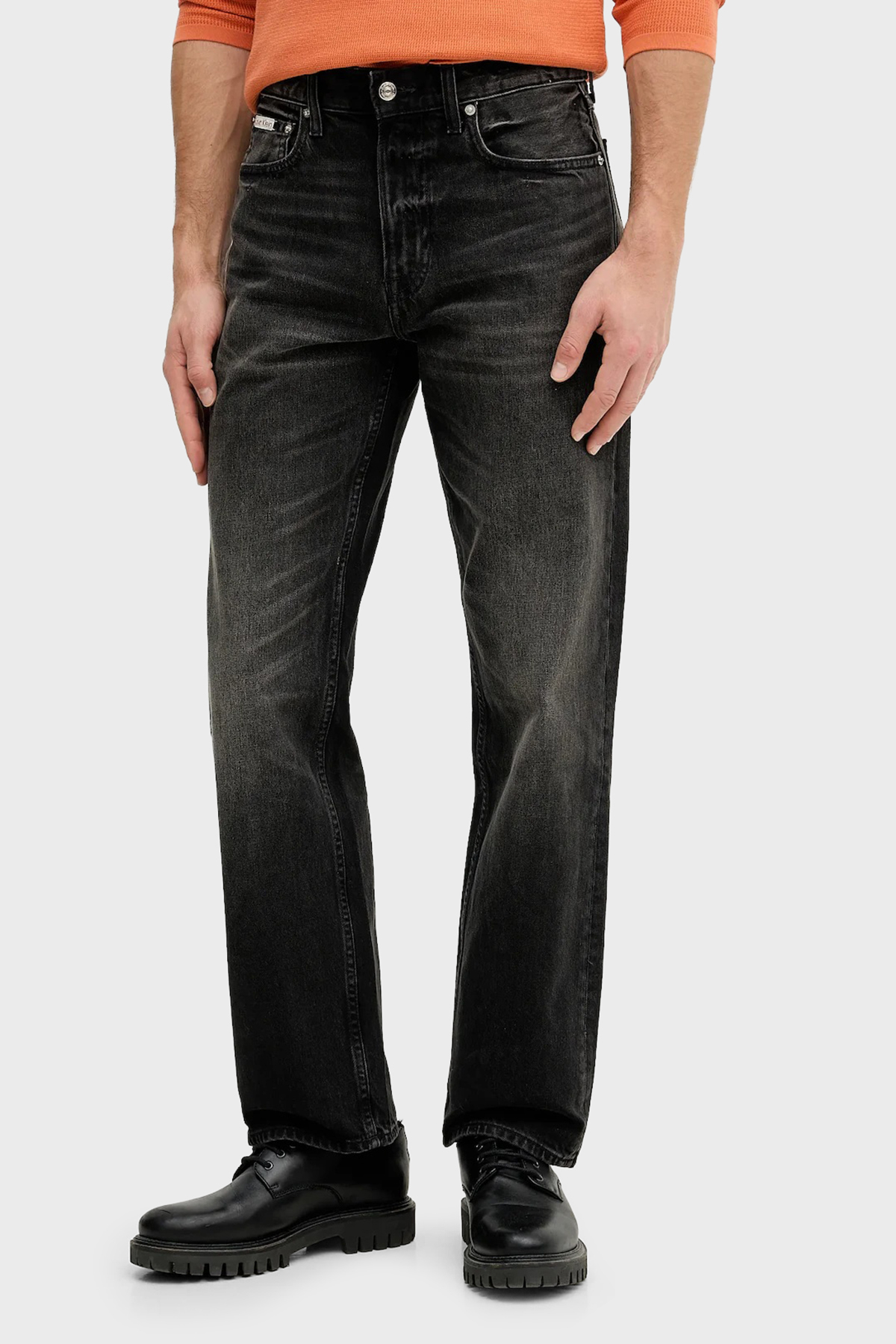 Calvin Klein Pamuklu Regular Fit Normal Bel Jeans LV04RE722G2U4 Erkek Kot Pantolon LV04RE722G 2U4 SİYAH