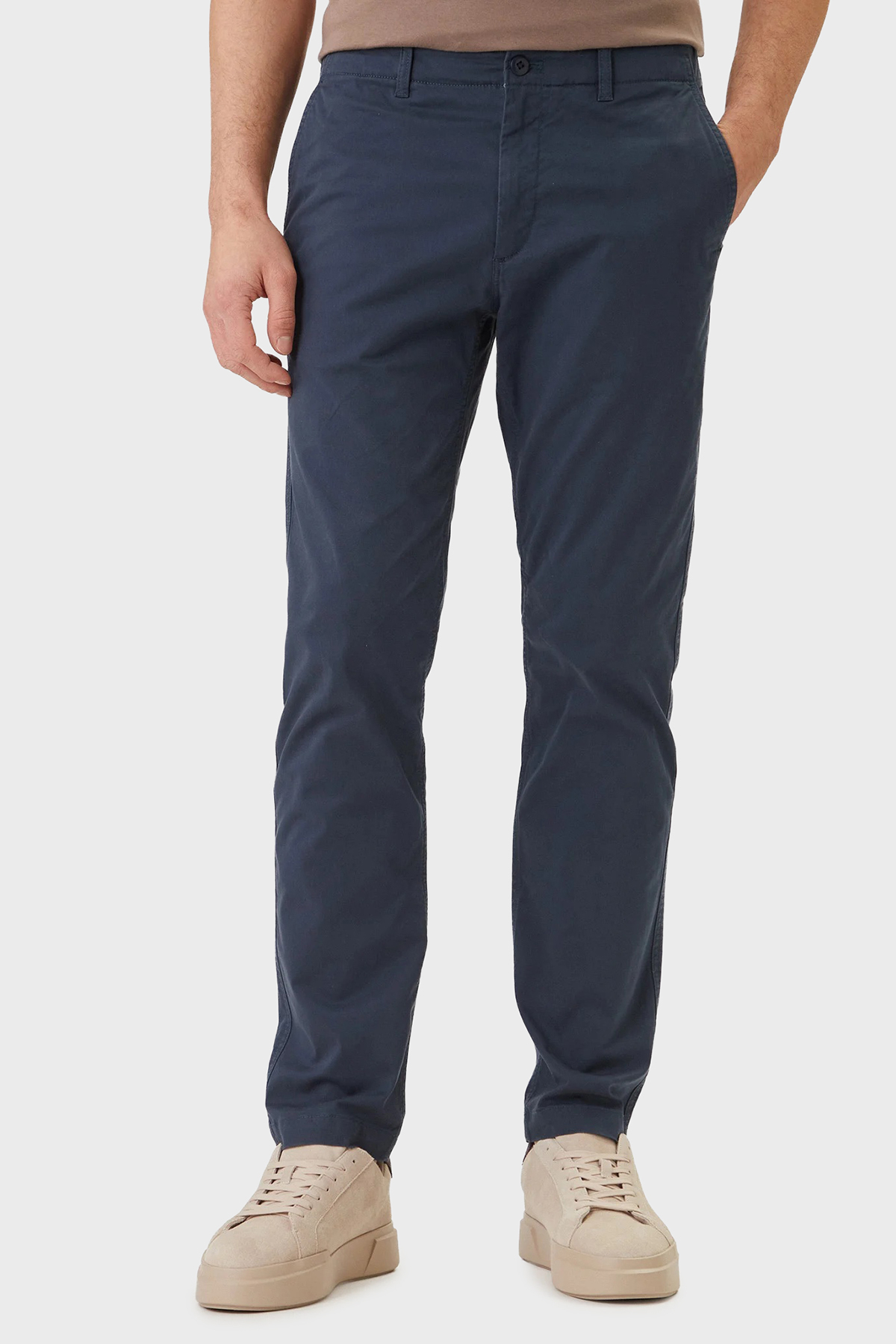 Calvin Klein Pamuklu Slim Fit Normal Bel  LV04RF618GPPK Erkek Pantolon LV04RF618G PPK LACİVERT