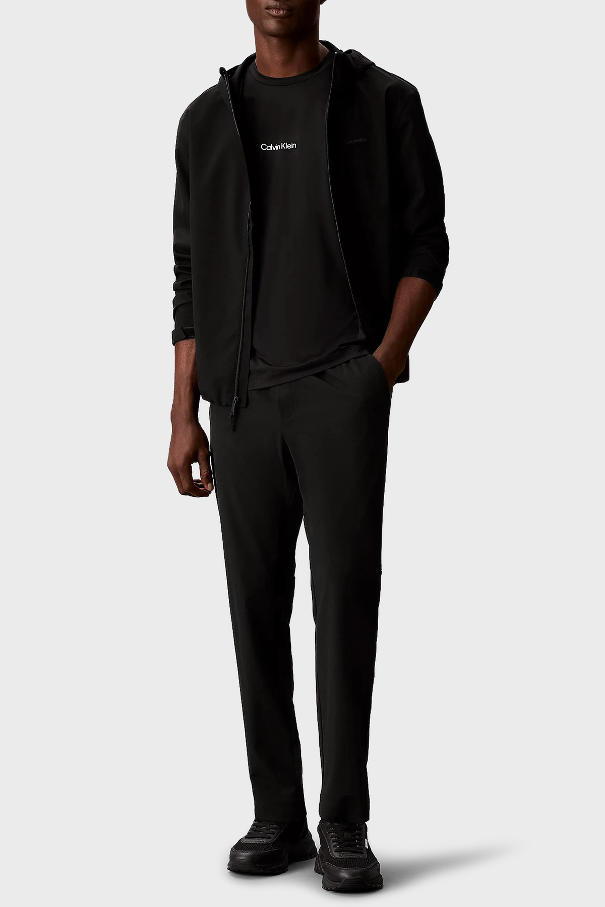 Calvin Klein Pamuklu Slim Fit Normal Bel  LVGMS6P602UB1 Erkek Pantolon LVGMS6P602 UB1 SİYAH