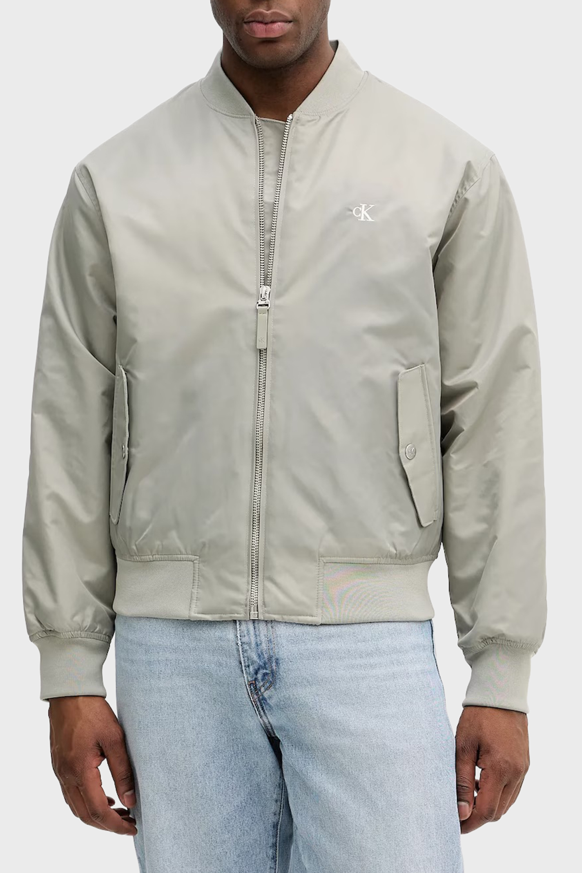 Calvin Klein Regular Fit Kolej Yaka Su itici Bomber  LV04RC526G2GB Erkek Ceket LV04RC526G 2GB HAKİ