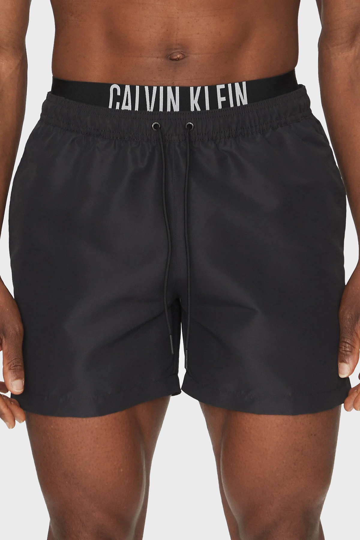 Calvin Klein Regular Fit Logolu  KM0KM01093BEH Erkek Mayo Short KM0KM01093 BEH SİYAH