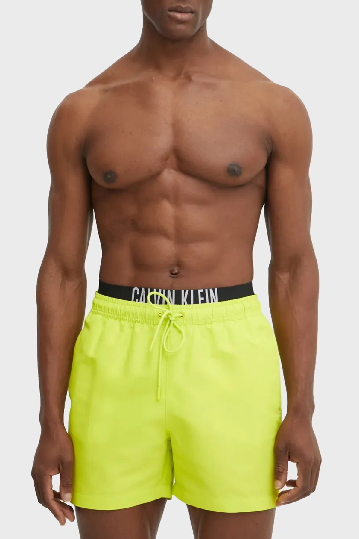Calvin Klein Regular Fit Logolu  KM0KM01093LRF Erkek Mayo Short KM0KM01093 LRF SARI