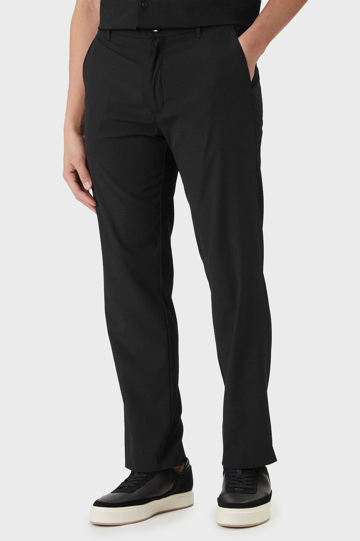 Calvin Klein Regular Fit Normal Bel Düz Paça  LV04LF609GUB1 Erkek Pantolon LV04LF609G UB1 SİYAH
