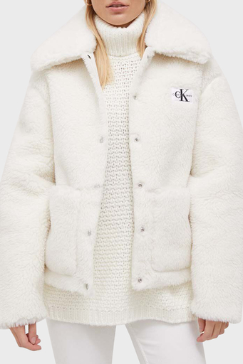 【美品】Heve シャーリングブルゾン　ホワイト　ヘイブ 美品】Heve シャーリングブルゾン ホワイト ヘイブ - メルカリ