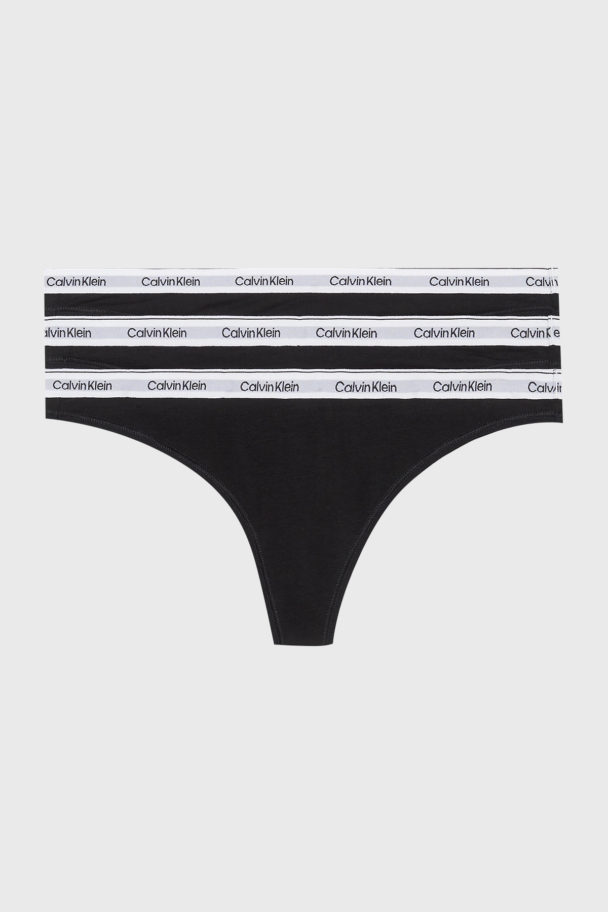 Calvin Klein Streç Pamuklu 3 Pack Tanga  000QD5209EUB1 Kadın Külot 000QD5209E UB1 SİYAH