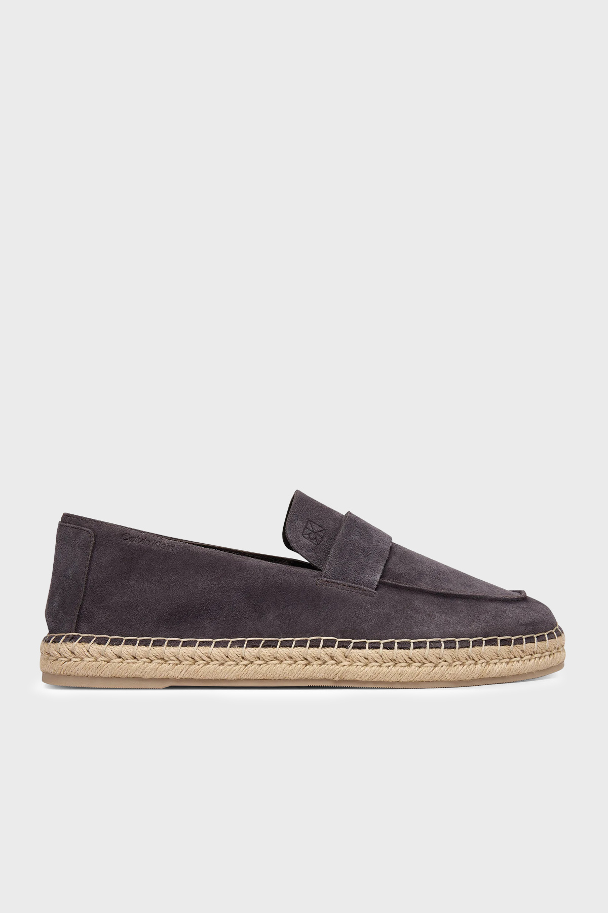 Calvin Klein Süet Logo Detaylı  HM0HM02072GE7 Erkek Espadril HM0HM02072 GE7 KAHVE