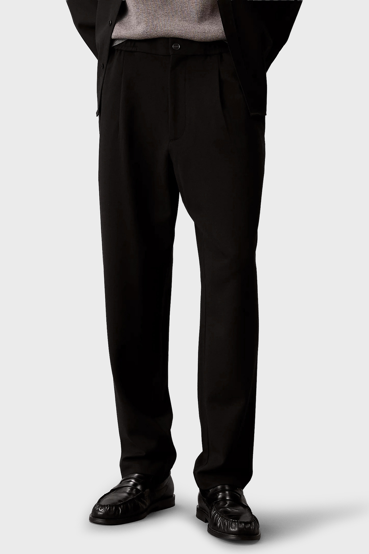 Calvin Klein Tapered Fit Normal Bel Daralan Paça  LV04LF607GUB1 Erkek Pantolon LV04LF607G UB1 SİYAH