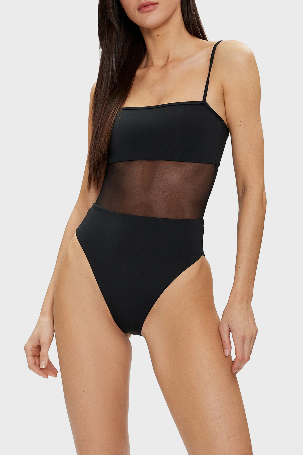 Calvin Klein Transparan  KW0KW02327BEH Kadın Mayo KW0KW02327 BEH SİYAH