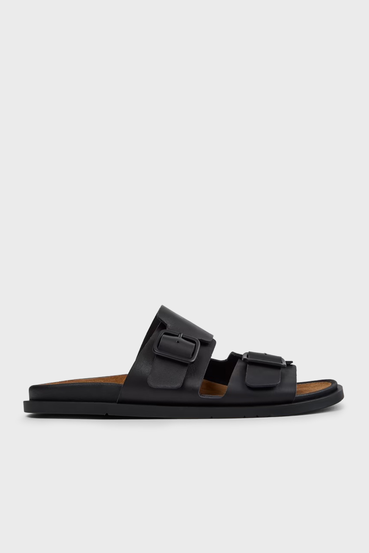 Camper Deri Çift Bantlı Erkek Sandalet K101091-001 Siyah