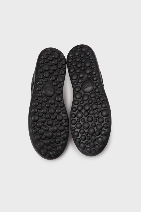 Camper Logolu Deri Sneaker Erkek Ayakkabı K100752-001 SİYAH