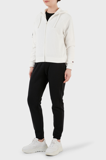 Champion Kapüşonlu Fermuarlı Polar Bayan Eşofman Takımı 116885 WAY/NBK WW036 SİYAH-BEYAZ - 4