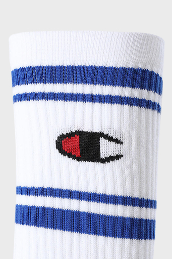 Champion Logolu Pamuklu 3 Pack Unisex Çorap U20081 WHT/WHT/WHT WW001 BEYAZ - 5
