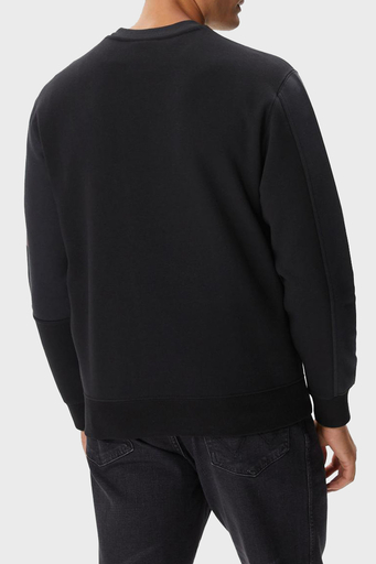 Champion Pamuklu Relaxed Fit İçi Polarlı Bisiklet Yaka Erkek Sweat 219264 NBK/CHR KK001 SİYAH - 2