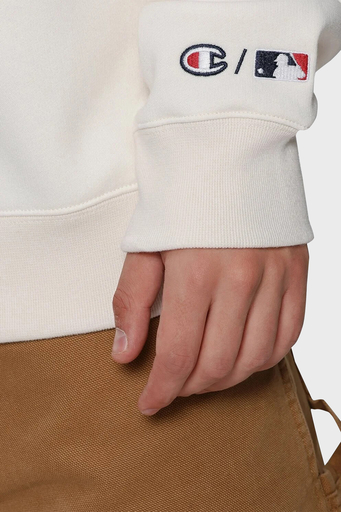 Champion Pamuklu Relaxed Fit İçi Polarlı Bisiklet Yaka Erkek Sweat 219264 WSW/OHMM WW034 BEJ - 5