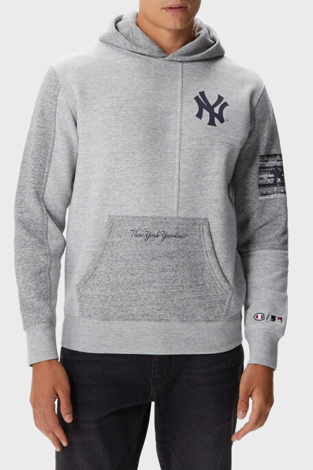 Champion Pamuklu Relaxed Fit İçi Polarlı Kapüşonlu Erkek Sweat 219263 NOXM/GRLTM EM021 GRİ - 1