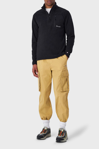 Champion Slim Fit Yarım Fermuarlı Polar Erkek Sweat 219449 NBK/NBK KK001 SİYAH - 3