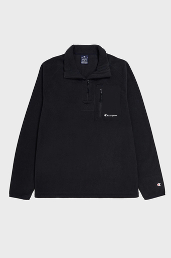 Champion Slim Fit Yarım Fermuarlı Polar Erkek Sweat 219449 NBK/NBK KK001 SİYAH - 5