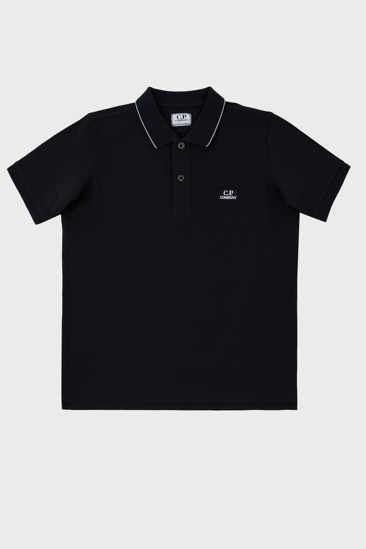 C.P. Company Streç Pamuklu Çocuk Polo Yaka T Shirt 10CKPL023 005263W 888 LACİVERT