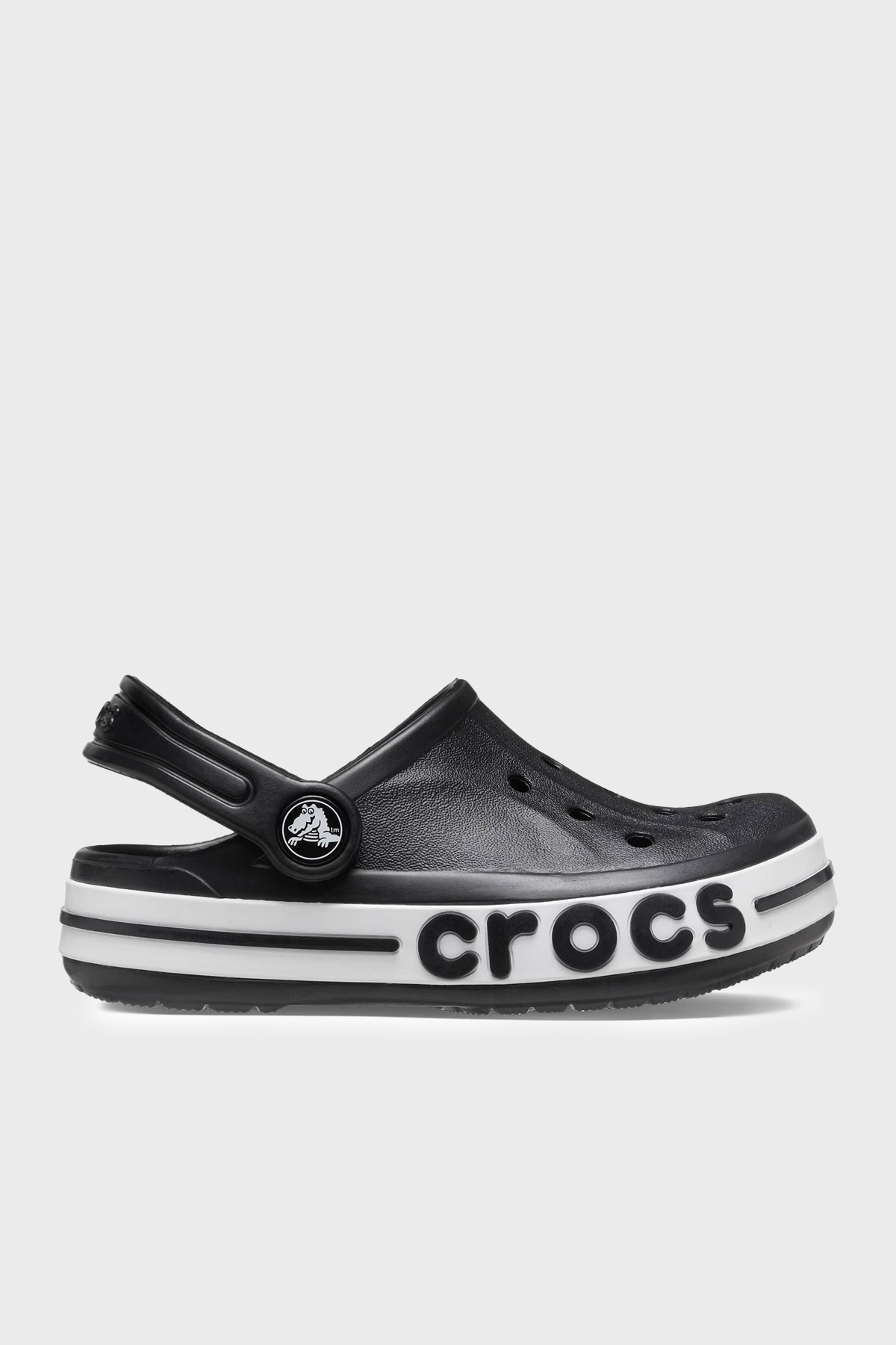 Crocs Bayaband Clog K Logolu Unisex Çocuk Terlik 207019-001 SİYAH