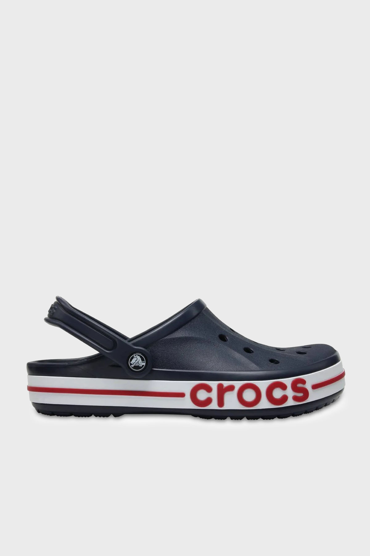 Crocs Bayaband Clog Logolu Unisex Terlik 205089-4CC LACİVERT-KIRMIZI