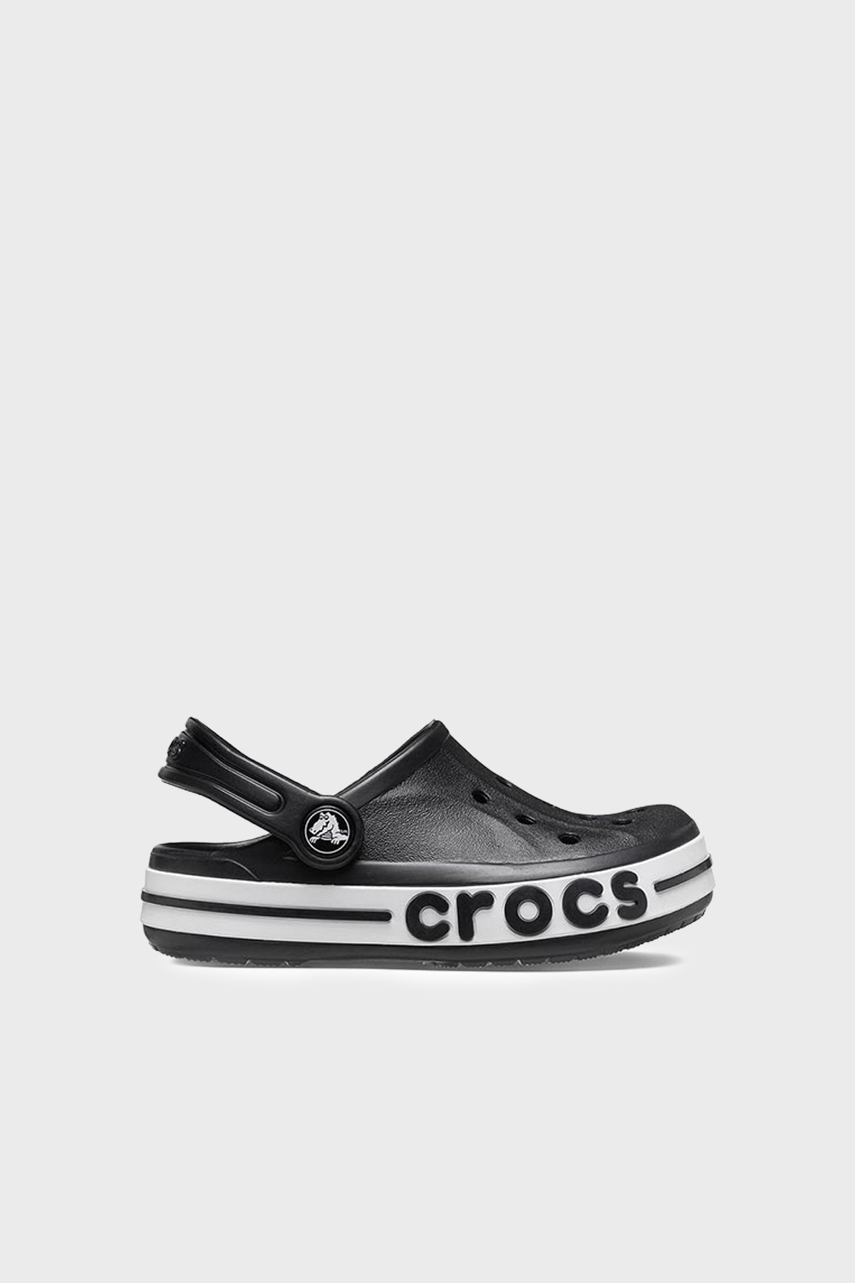 Crocs Bayaband Clog T Logolu Unisex Çocuk Terlik 207018-001 SİYAH