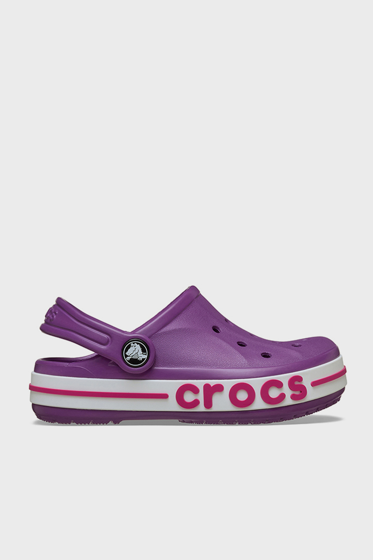 Crocs Bayaband Clog T Logolu Unisex Çocuk Terlik 207018-5C6 MOR